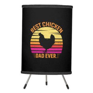 Chicken Lover Best Chicken Dad Ever Tripod Lamp