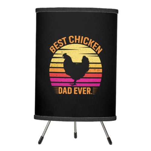 Chicken Lover  Best Chicken Dad Ever Tripod Lamp