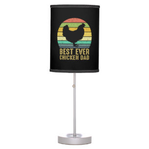Chicken Lover Best Ever Chicken Dad Table Lamp