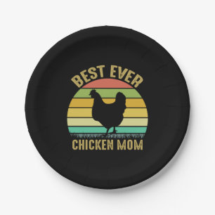 Chicken Lover   Best Ever Chicken Mom Paper Plates