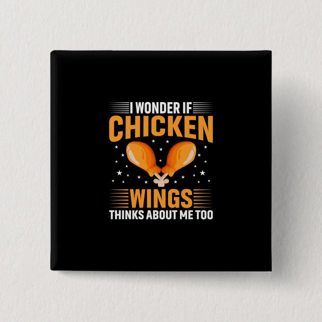 Chicken Lover | Chicken Wing Button (Front)