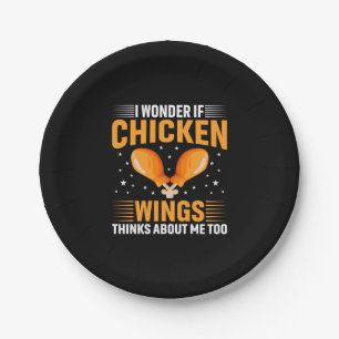 Chicken Lover Chicken Wing Paper Plates