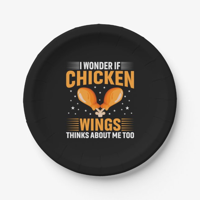 Chicken Lover | Chicken Wing Paper Plates (Front)