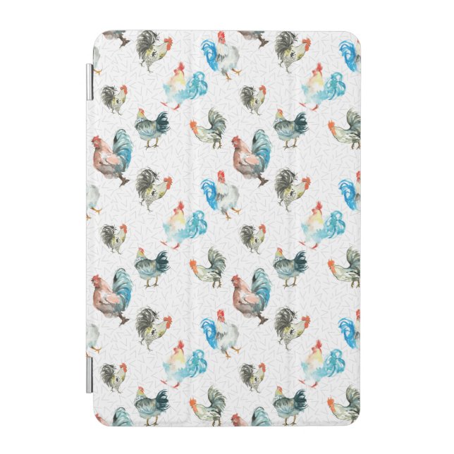 Chicken Lover Country Hens iPad Mini Cover (Front)