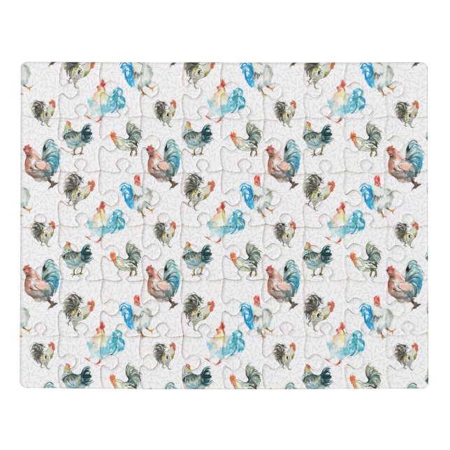 Chicken Lover Country Hens Jigsaw Puzzle (Puzzle Horizontal)