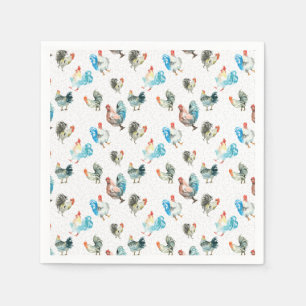 Chicken Lover Country Hens Napkins