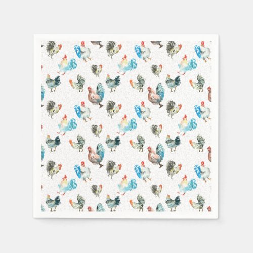Chicken Lover Country Hens Napkins