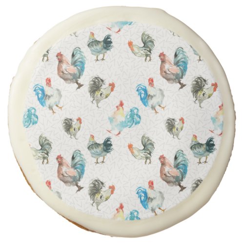 Chicken Lover Country Hens Sugar Cookie