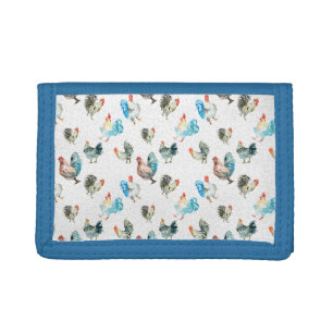 Chicken Lover Country Hens Tri-fold Wallet