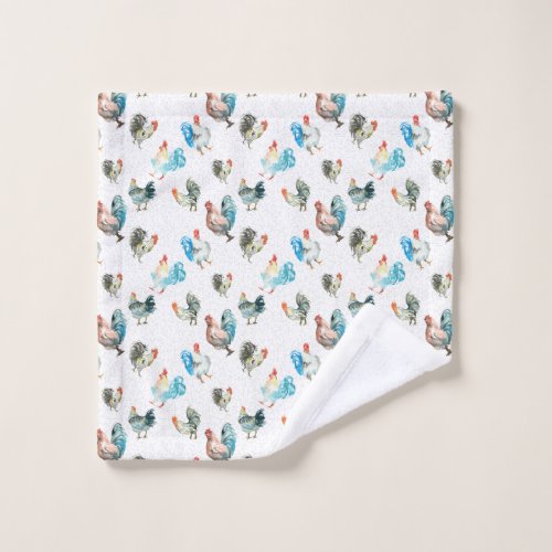 Chicken Lover Country Hens Wash Cloth