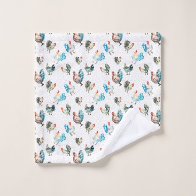 Chicken Lover Country Hens Wash Cloth (Wash Cloth)