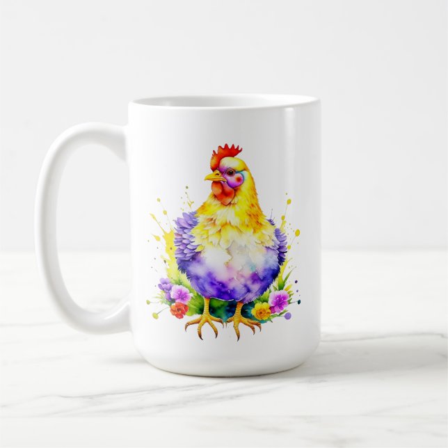 Chicken Lover Fueled by Coffee Mug (Left)