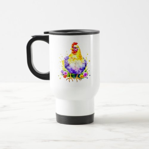 Chicken Lover Fueled by Coffee Travel Mug