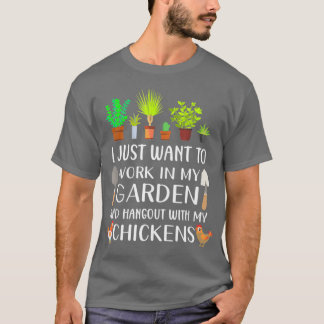 Chicken Lover Funny Gardening Gardener Farming T-Shirt