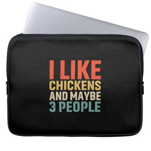 Chicken Lover  I Like Chickens Laptop Sleeve