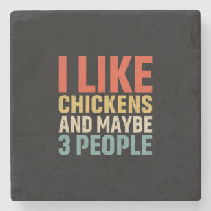 Chicken Lover   I Like Chickens Stone Coaster