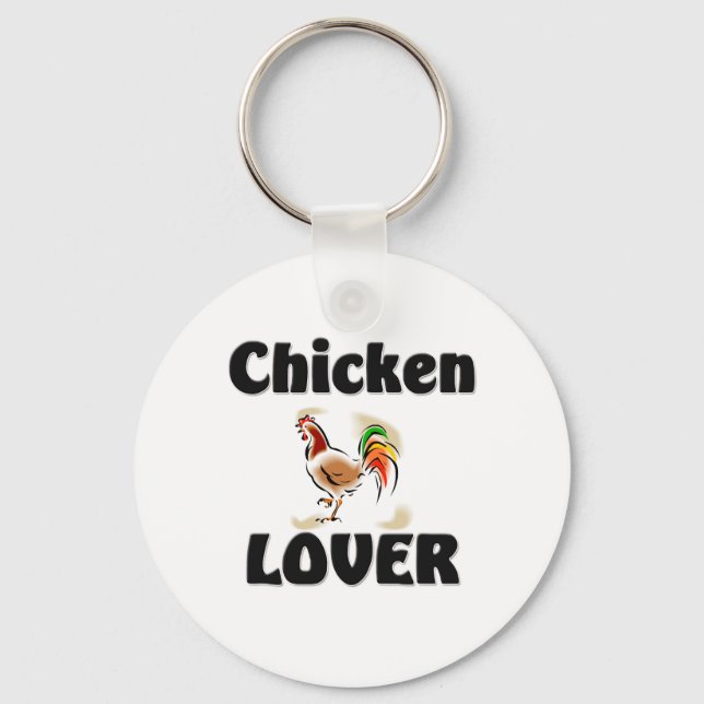 Chicken Lover Keychain (Front)