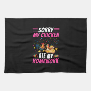 Chicken Lover   My Chicken Ate My Homework Kitchen Towel