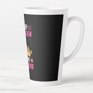 Chicken Lover   My Chicken Ate My Homework Latte Mug