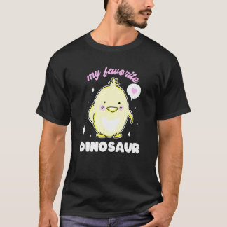 Chicken Lover My Favorite Tiny Dinosaur Pun Cute C T-Shirt