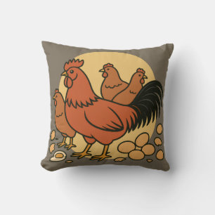 Chicken Lover Throw Pillow