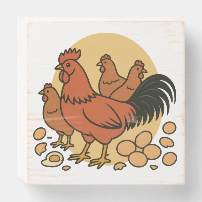 Chicken Lover Wooden Sign (Front Horizontal)