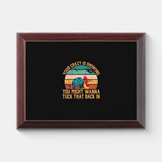 Chicken Lover | You Might Wanna Tuck Award Plaque (Horizontal)