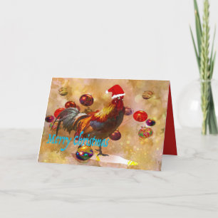 Chicken lovers Christmas Holiday Card