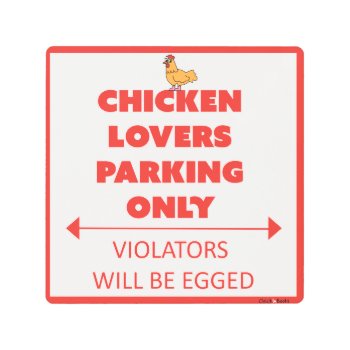 Chicken Lovers Parking Only! Metal Print by ChickinBoots at Zazzle