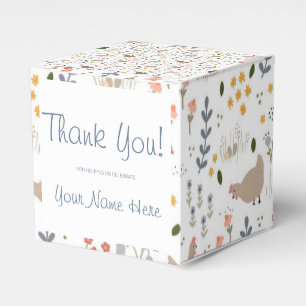Chicken Lovers Personalized Party Favor Boxes