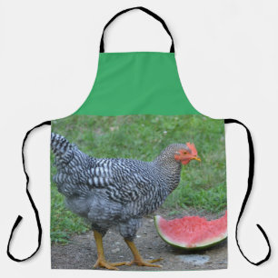 Chicken Loves Watermelon Apron