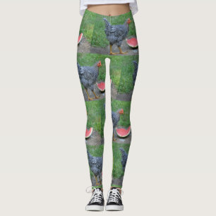 Chicken Loves Watermelon Leggings