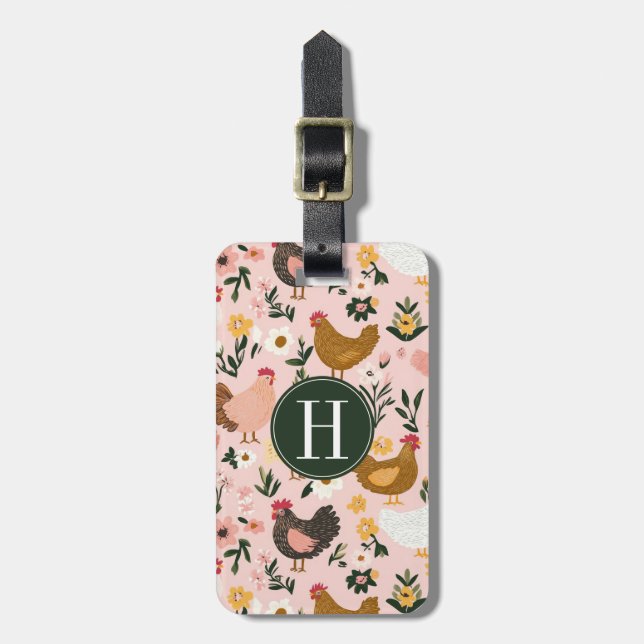 Chicken Luggage Tag (Front Vertical)