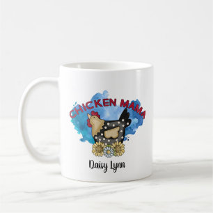 Chicken Mama Rustic Personalized Coffee Mug
