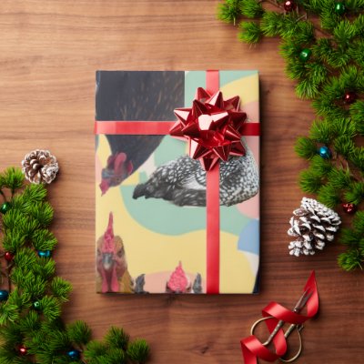 Chicken Mania All Occasion Wrapping Paper 