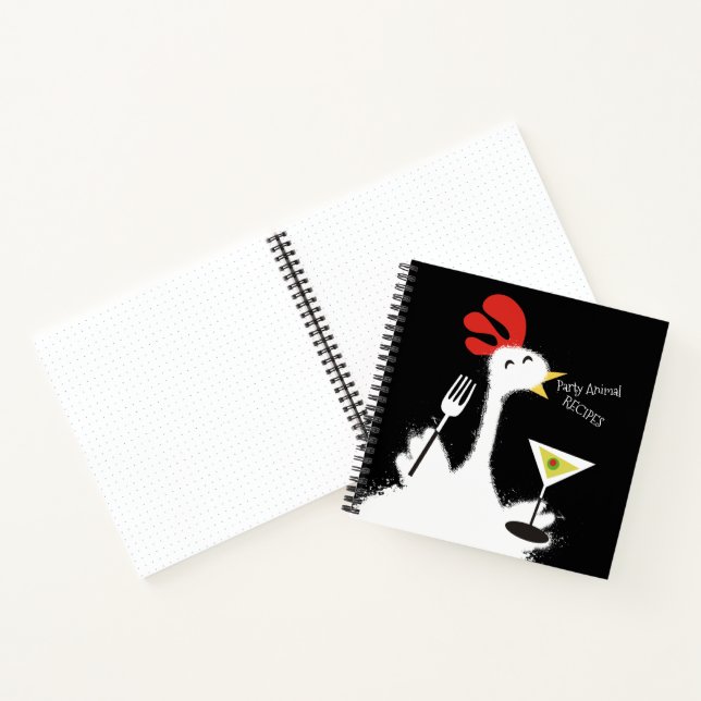 Chicken martini personal cookbook recipe notebook (Inside)