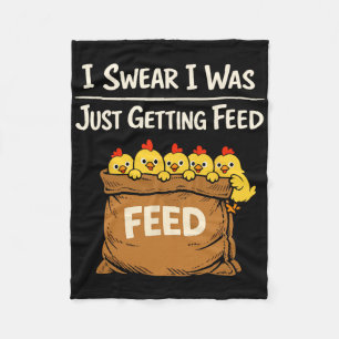Chicken Math Too Many Chickens Ckyard Poultry Humo Fleece Blanket