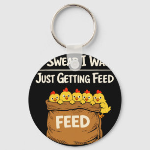 Chicken Math Too Many Chickens Ckyard Poultry Humo Keychain