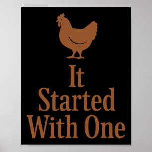 Chicken Math Too Many Chickens Ckyard Poultry Humo Poster