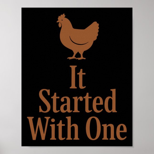 Chicken Math Too Many Chickens Ckyard Poultry Humo Poster (Front)
