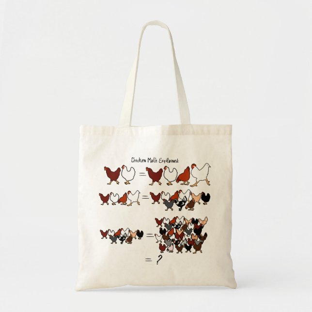 Chicken Math Tote (Front)
