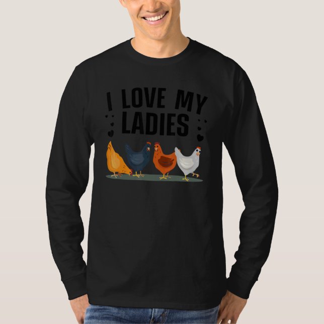 Chicken Men Women Ladies Chicken Farmer Whisperer  T-Shirt (Front)