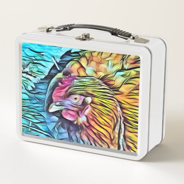 CHICKEN   METAL LUNCH BOX (Front)