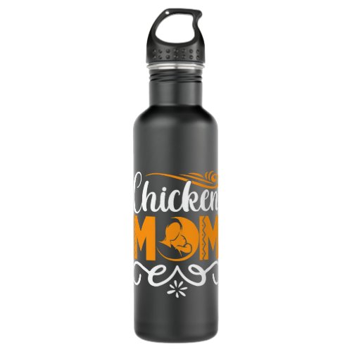 Chicken Mom A Symbol of Nurturing and Care Stainless Steel Water Bottle