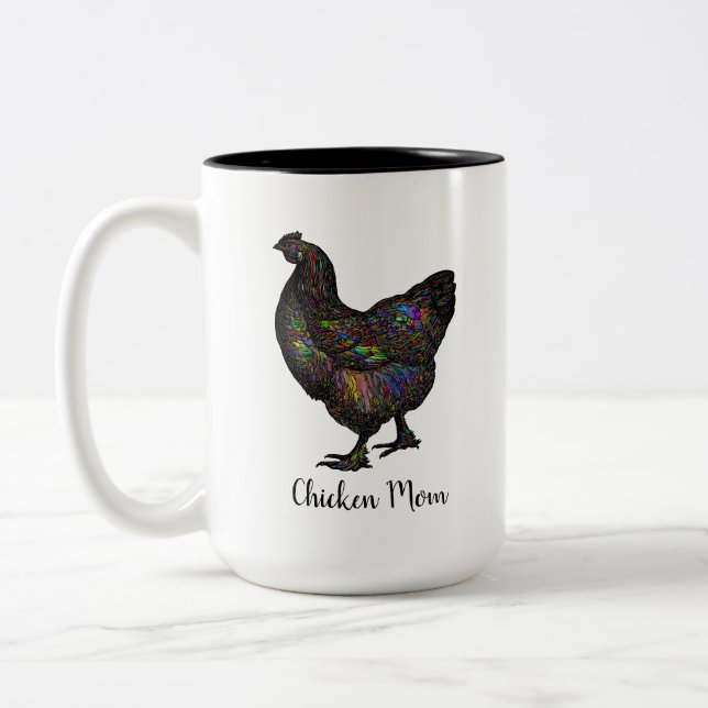 Chicken Mom Coffee Cup (Left)