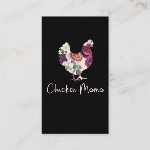 Chicken mom hen farmers mommy farmer chicken business card