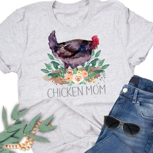 Chicken Mom Organic Farming Gardening Permaculture T-Shirt