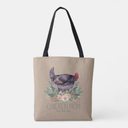 Chicken Mom Organic Farming Gardening Permaculture Tote Bag
