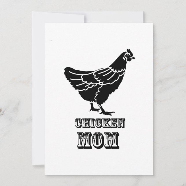 Chicken Mom Poultry Love Mothers Day Gifts Card (Front)