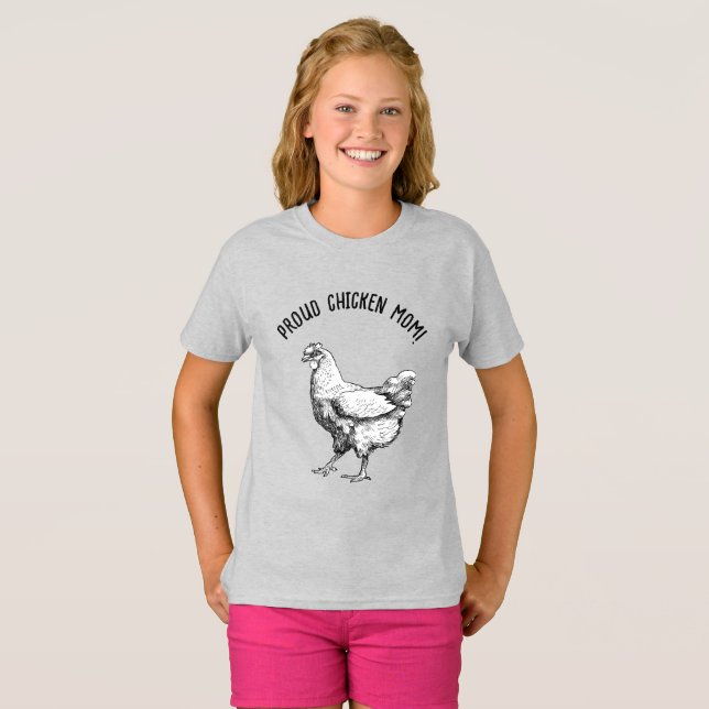Chicken mom! T-Shirt (Front Full)